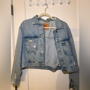 Stradivarius Light Blue Denim Jacket
